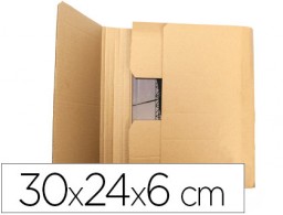 Caja para envío libros Q-Connect cartón 3 mm. 300x240x60 mm.